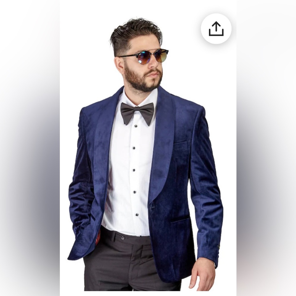 Purple velvet sport coat